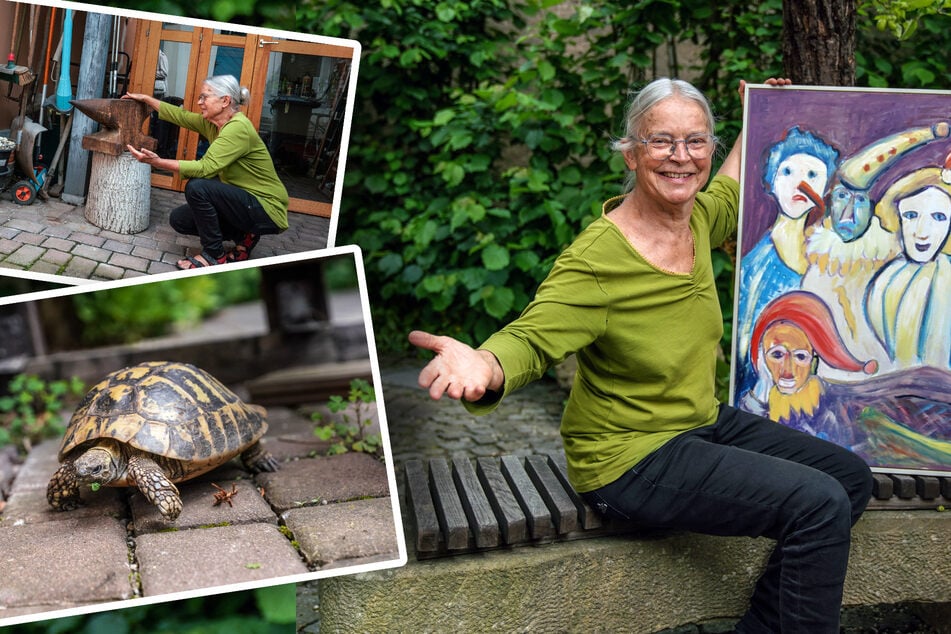 Dresden: "Ich mache meinen Garten zum Kunstwerk" - Radebeuler Künstlerin zeigt Tausenden ihre kleine Idylle