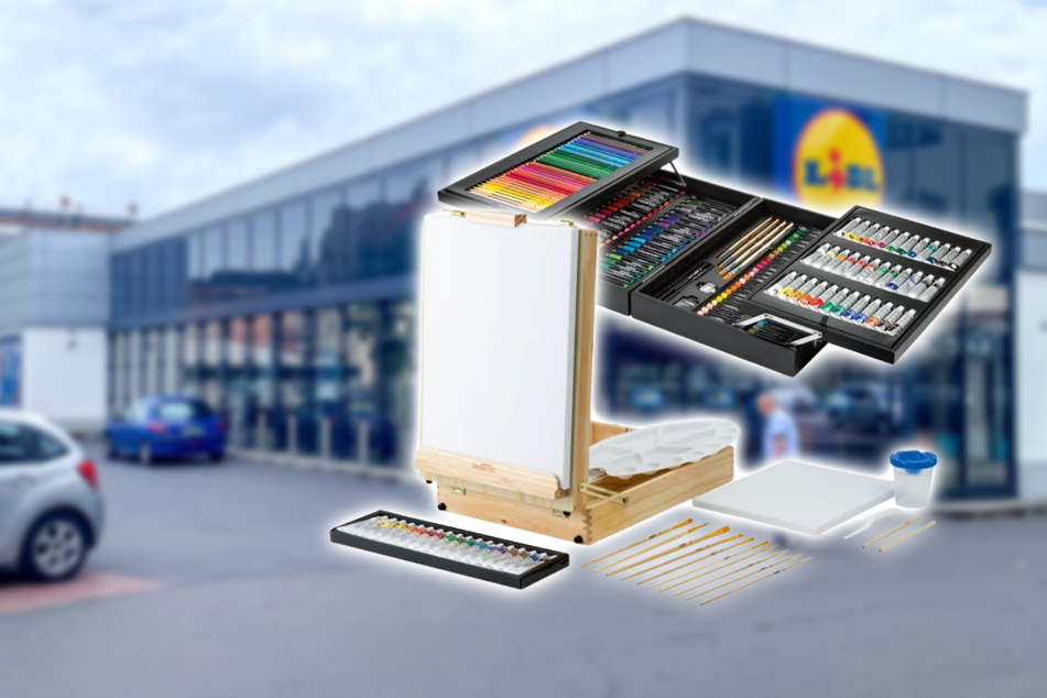 Wer gern malt und bastelt, muss am Mittwoch (9.8.) zu Lidl