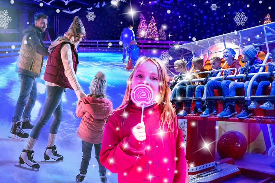 In der Weihnachtszeit begeistert Oskarshausen mit Eislaufbahn und Shows.