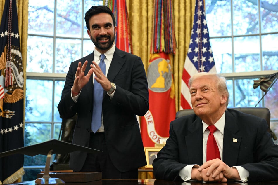 Both Mamdani (l.) and Trump led campaigns primarily focused on the cost-of-living crisis.