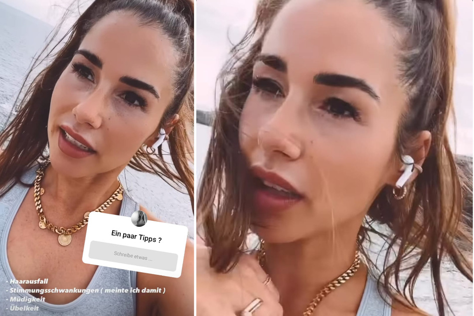 Sarah Engels (29) fragt ihre Fans in einer Instagram-Story nach Tipps gegen Haarausfall und andere hormonell bedingte Symptome.