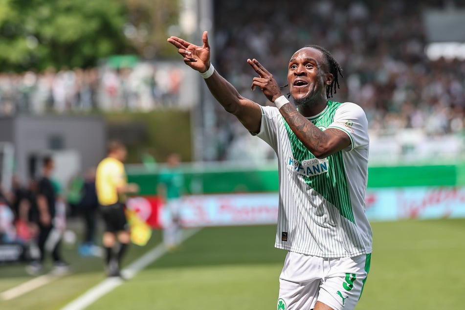Futkeu traf für Greuther Fürth in der abgelaufenen Zweitliga-Saison 19 Mal und sichert den Kleeblättern damit den Klassenerhalt.