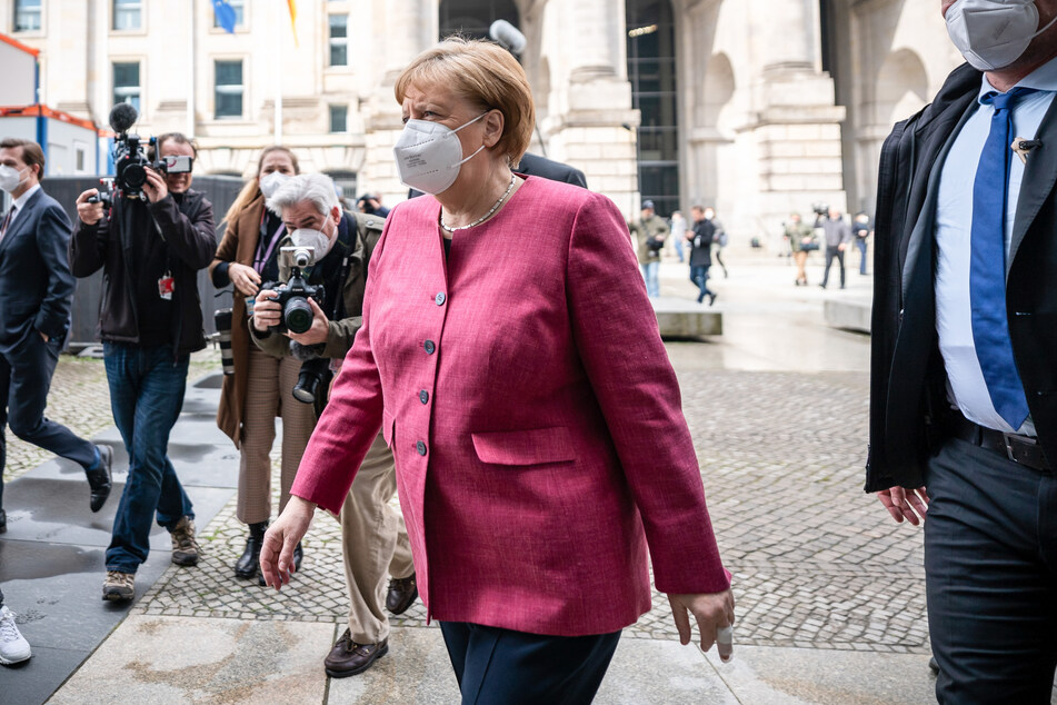 Bundeskanzlerin Angela Merkel (CDU) kommt zur Klausurtagung des Geschäftsführenden Vorstands der Unionsfraktion im Bundestag.