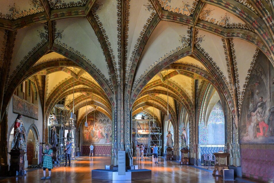 Blick in die "Große Hofstube" der Albrechtsburg.