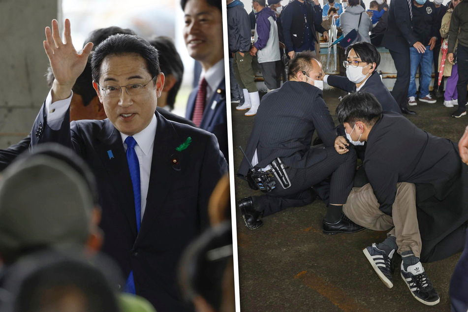 Explosion bei Auftritt von Fumio Kishda! Japans Regierungschef in Sicherheit gebracht