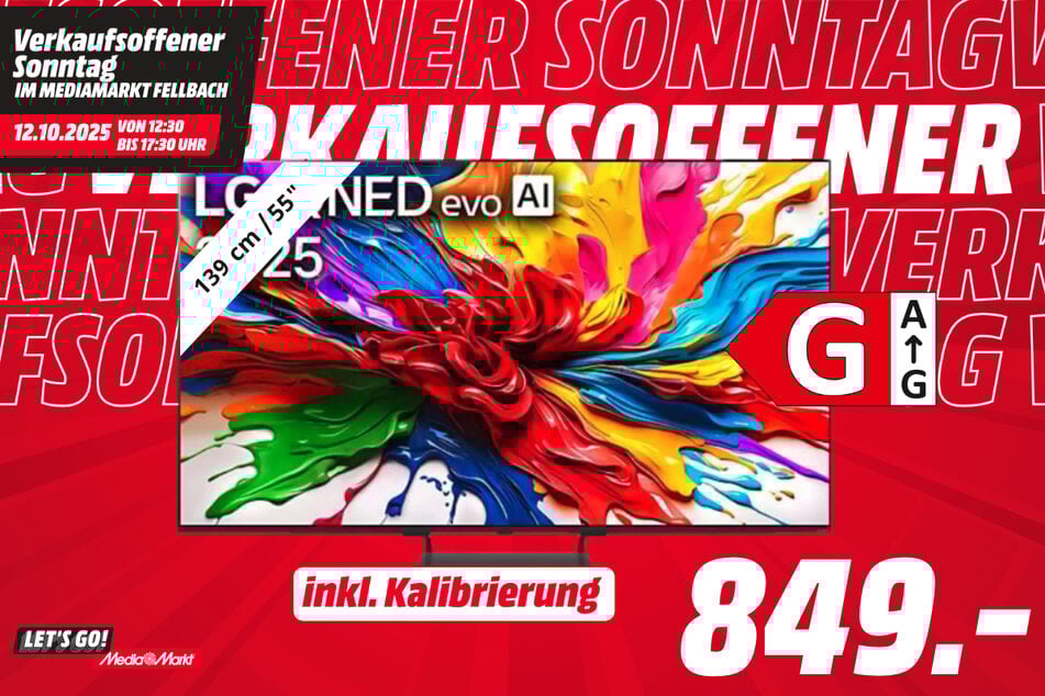 55-Zoll LG-Fernseher 55QNED93A6A für 849 Euro (inkl. Kalibrierung).