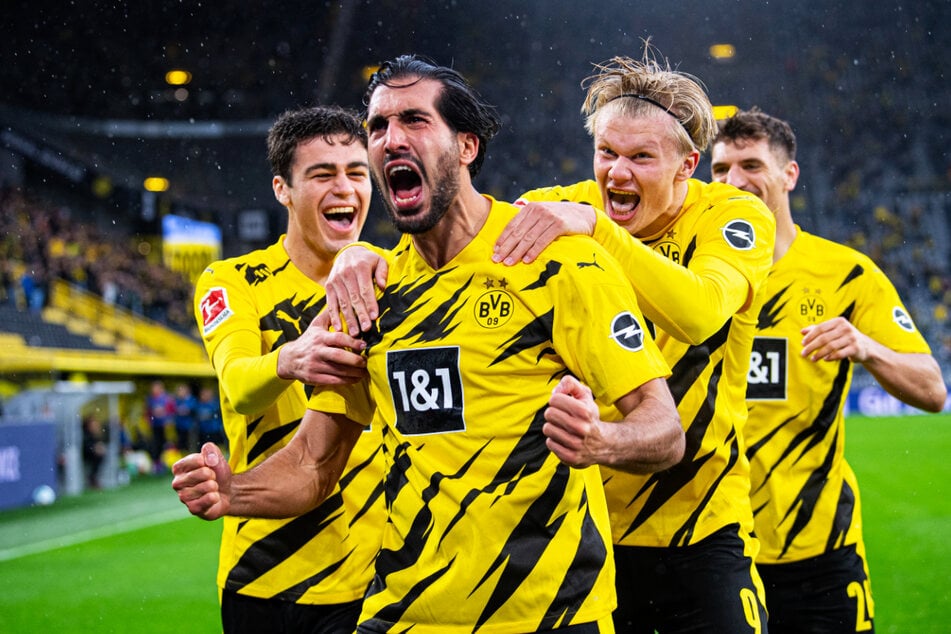 Es ist unwahrscheinlich, dass Borussia Dortmund Erling Haaland (20, 2.v.r.) und Giovanni Reyna (18, l.) abgibt. Vor allem dann nicht, wenn auch noch Jadon Sancho (20) den Klub verlassen sollte.