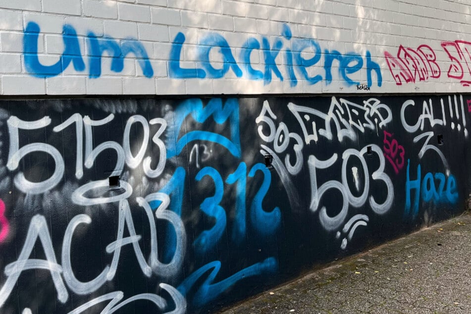 Hässliche Graffitis prangen fast überall: Schule von Störenfrieden "umlackiert"