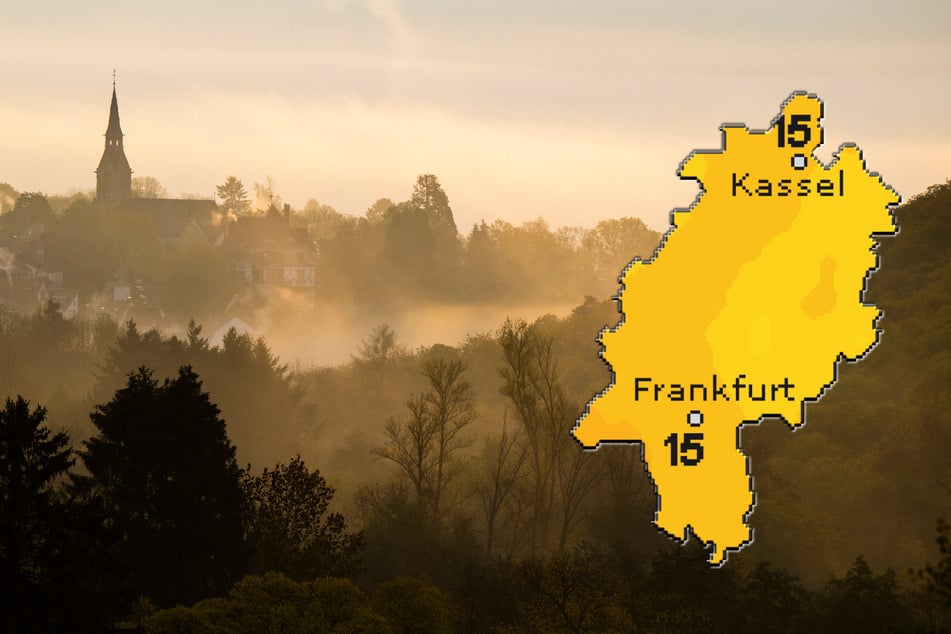 Am Dienstag sollen sich die Temperaturen in Hessen laut "wetteronline.de" (Grafik) bei milden 15 Grad einpendeln.