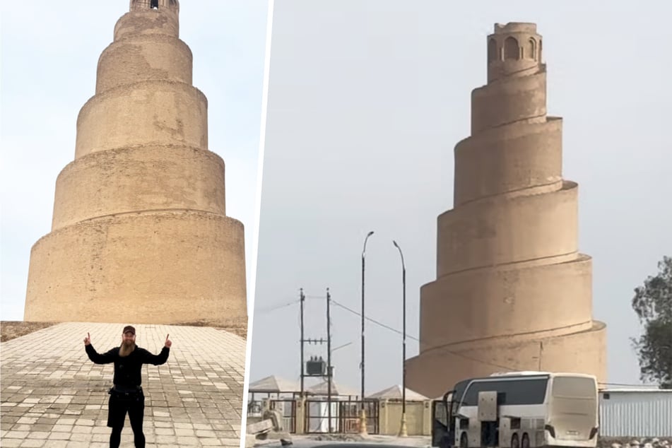 Das 2800 Jahre alte Spiralminarett war einst Teil der damals größten Moschee der Welt.
