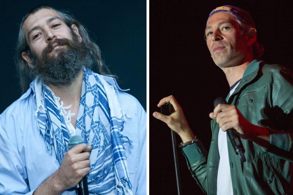 An image revamped: Matisyahu performing in 2010 (l.) and after his last album's release in 2017 (r.).