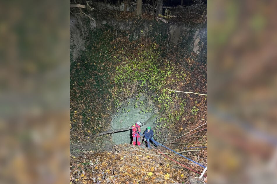 Per Smartphone hatten die verunfallte Gruppe Kontakt zu den Rettungskräften und konnte die Absturzstelle im Wald beschreiben.