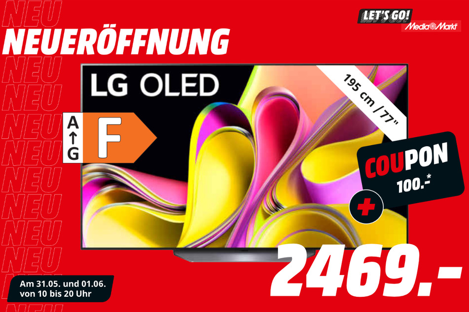 77-Zoll LG-Fernseher für 2.469 statt 4.499 Euro + 100-Euro-Coupon.