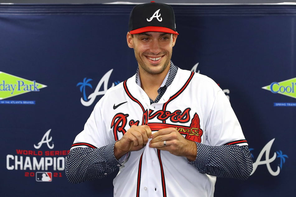The Atlanta Braves' newly acquired All-Star first baseman Matt Olson signed an eight-year, $168-million deal in March.