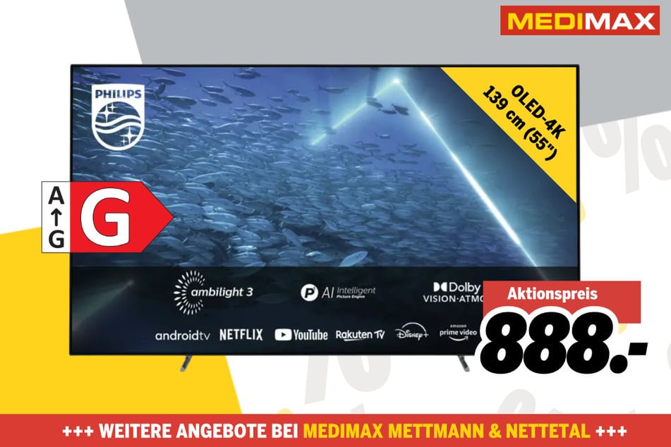 55-Zoll Philips-Fernseher für 888 Euro.