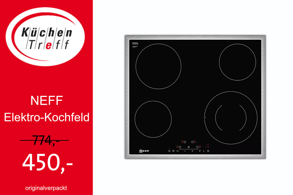 NEFF Elektro-Kochfeld für 450 Euro