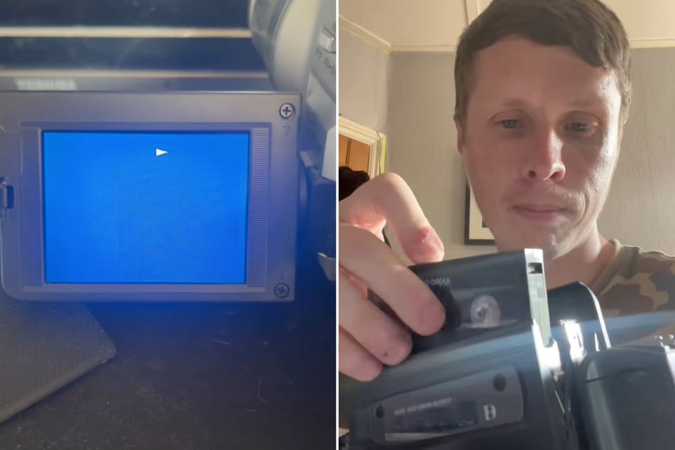 Kurt (31) war neugierig, ob sich etwas auf dem beschrifteten Tape befand.