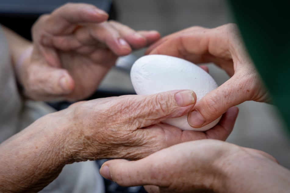 Im Mittelpunkt steht das Fühlen und Ertasten. So konnten die Gäste auch Flamingo-Eier in die Hand nehmen.