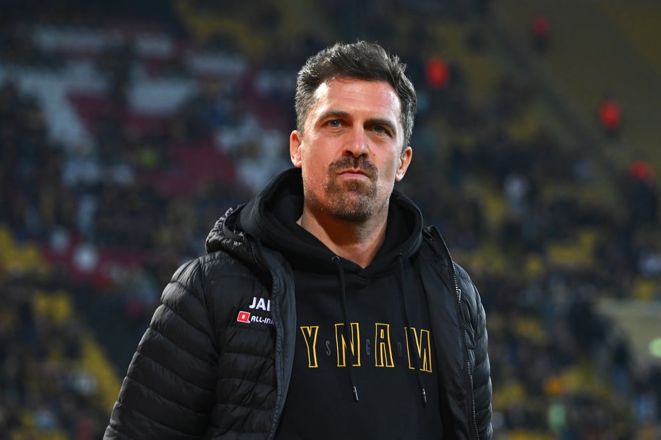 Äußerte unmissverständlich seine Meinung nach dem Skandalspiel: Dynamo-Chefcoach Thomas Stamm (43).