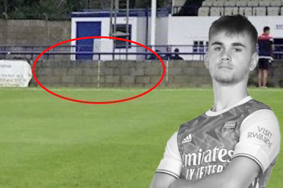 Gegen diese Betonmauer im Harry Abrahams Stadium im Norden von London knallte Billy Vigar (21) mit dem Kopf und erlag am Ende seiner schweren Hirnverletzung.
