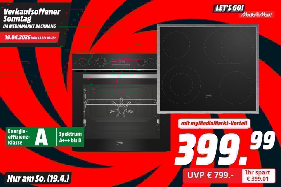 Beko-Einbauherdset für 399,99 statt 799 Euro.