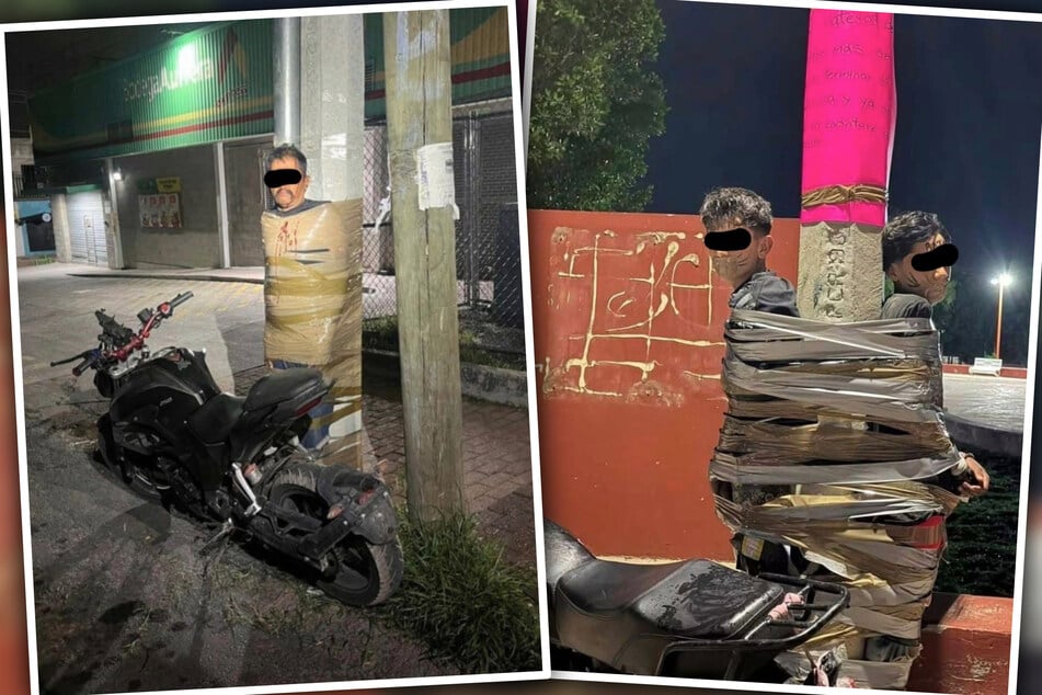 Heldenhaft oder skrupellos? Selbsternannter Batman klebt vermeintliche Diebe an Laternen fest