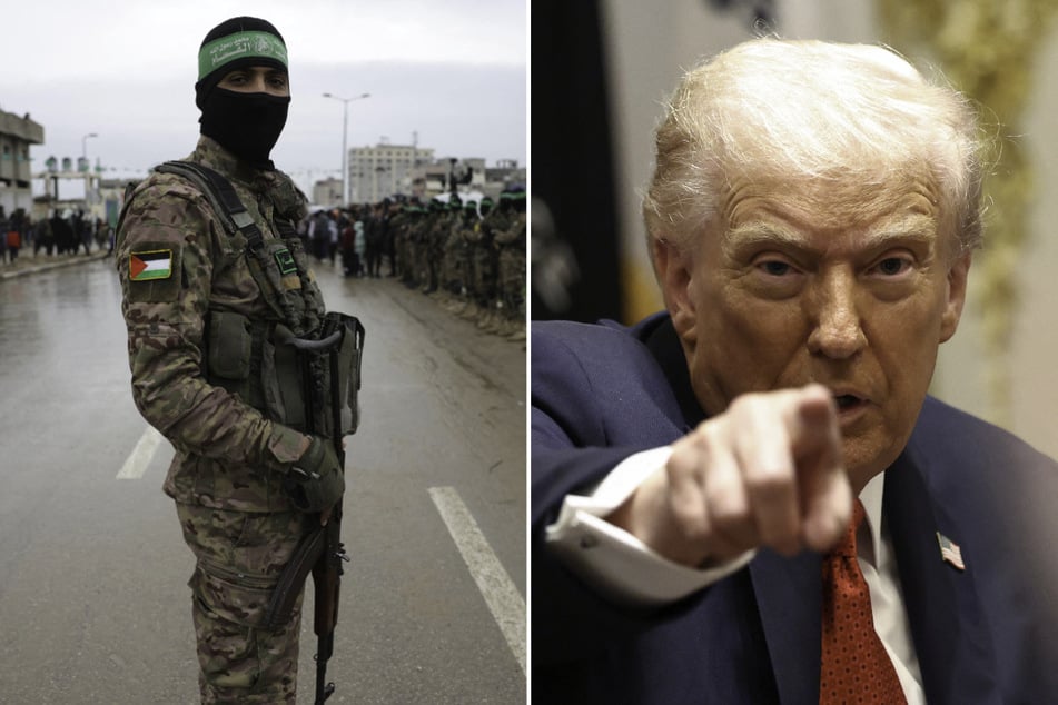 President Donald Trump threatened to send troops from Middle Eastern allies into Gaza to take on Hamas.