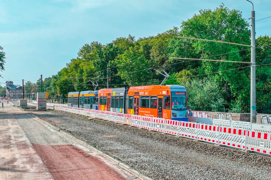 Ab 10. November fahren erst mal keine Straßenbahnen mehr über die Zeppelinbrücke.