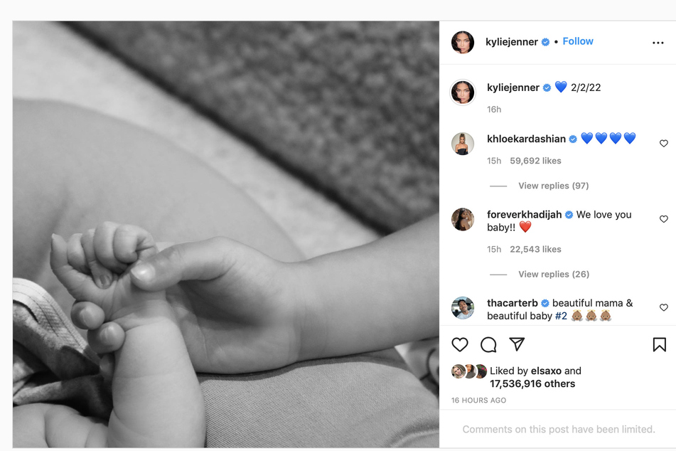 Following the announcement of Kylie's baby boy, friends and family took to Instagram to congratulate the reality star.