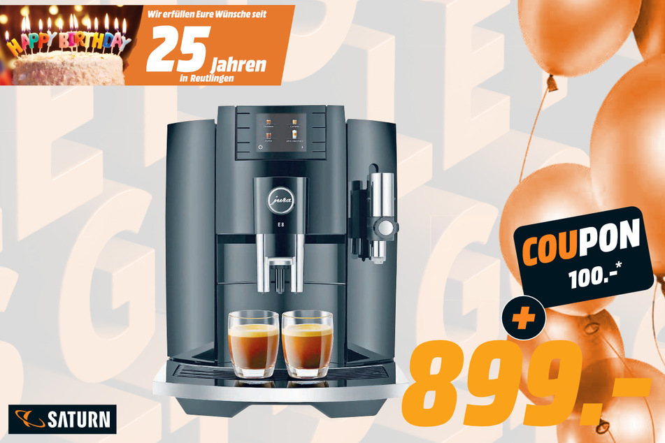 Jura-Kaffeevollautomat für 899 Euro + 50-Euro-Coupon.