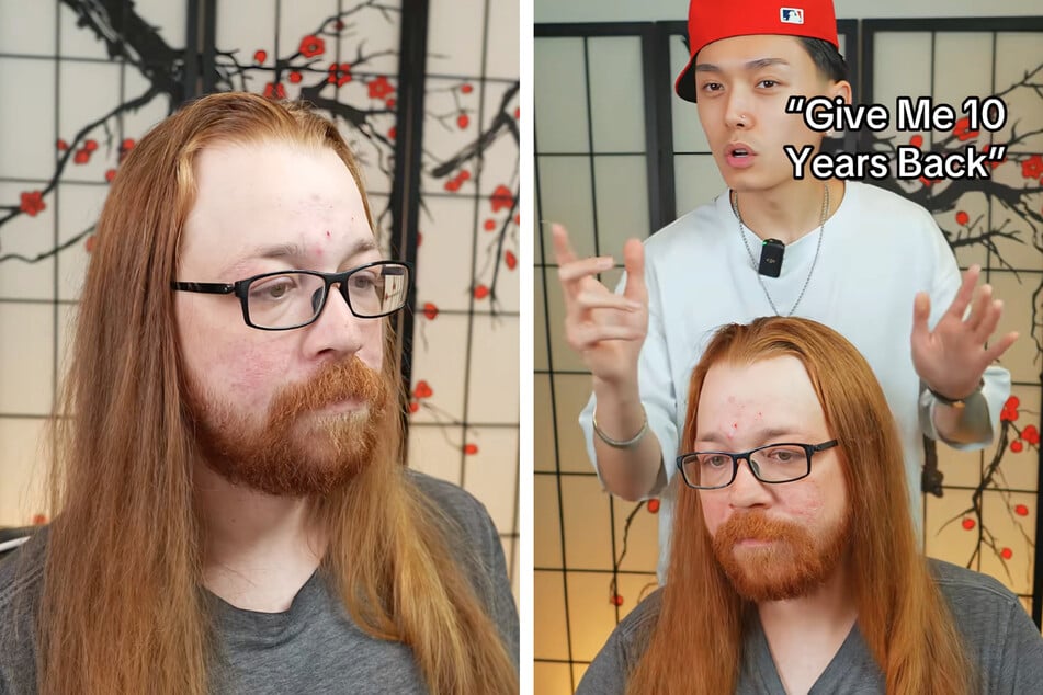 Dieser Kunde brachte Friseur Thai Nguyen eine Menge Arbeit mit.