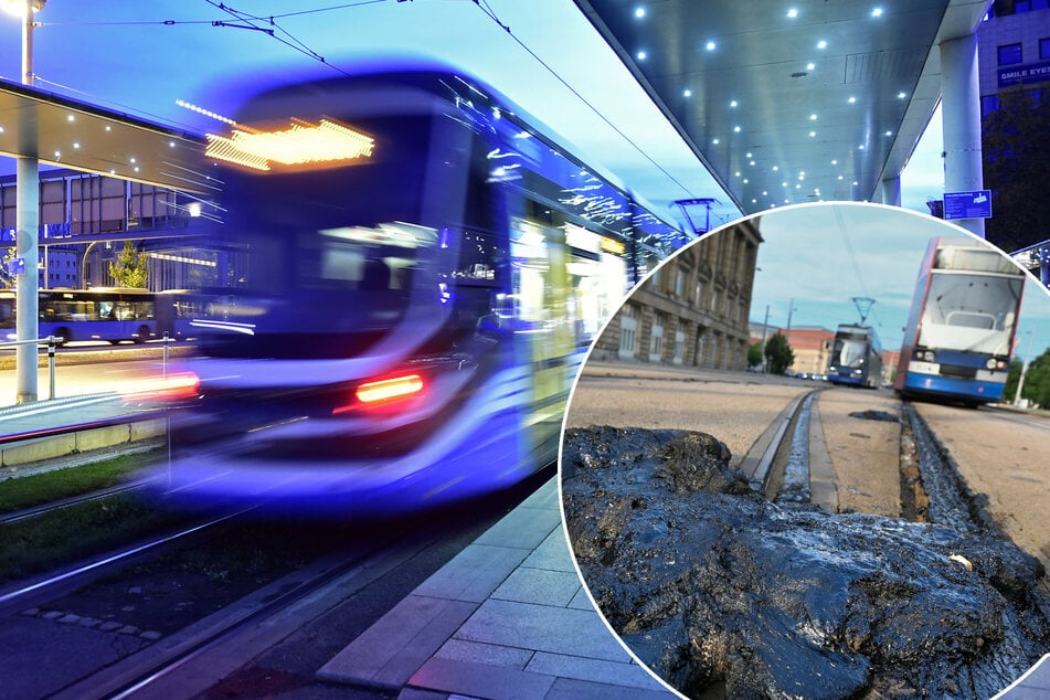 Gleis-Verwerfungen, Asphalt kaputt, Klimaanlagen überlastet: Hitze verursacht Schäden im Chemnitzer Nahverkehr