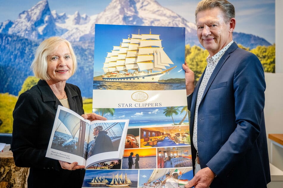 Elke Weber und Wolfgang Schleiff vom Reisebüro Weber auf dem Kaßberg empfehlen Kreuzfahrten mit kleinen Schiffen.