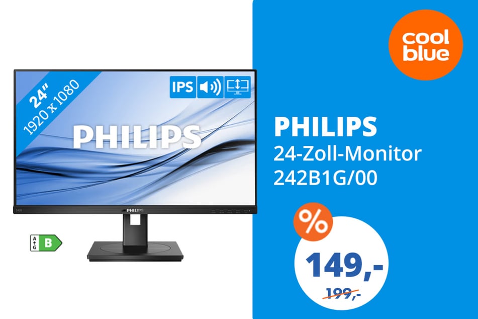 Der 24-Zoll Philips Monitor für 149 statt 199 Euro.