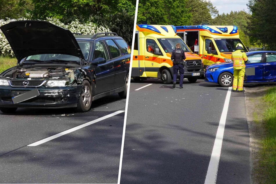 Opel-Fahrer rauschen auf Kreuzung ineinander