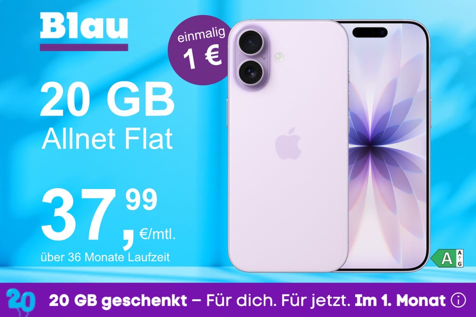Das neue iPhone 17 im o2 Mobile M für einmalig 1 Euro.