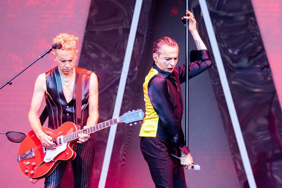 Frontmann Dave Gahan (61, r.) und Martin Gore (62) von Depeche Mode.