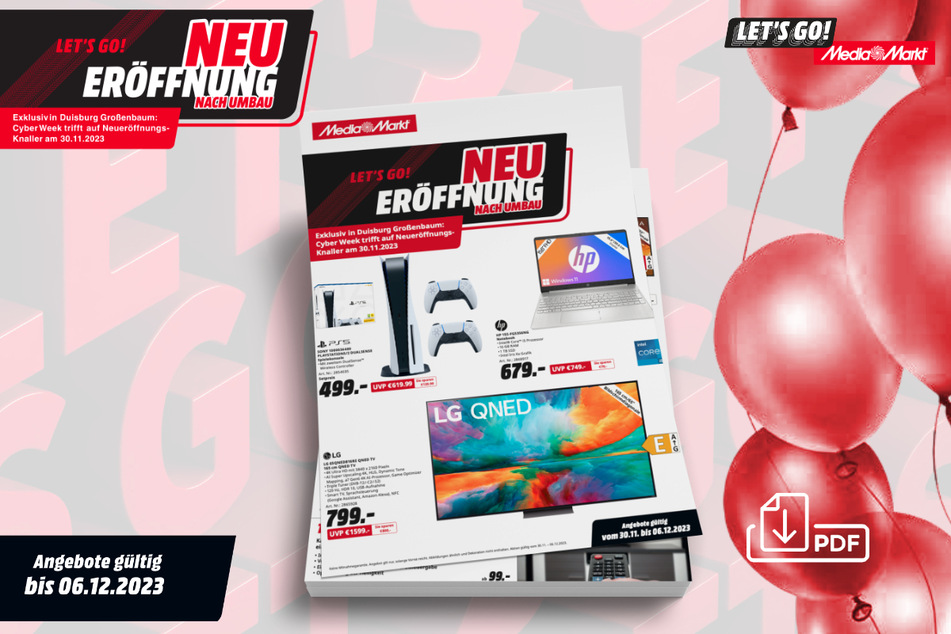 Im großen MediaMarkt-Prospekt findet Ihr viele Sonderangebote zur Neueröffnung nach Umbau!