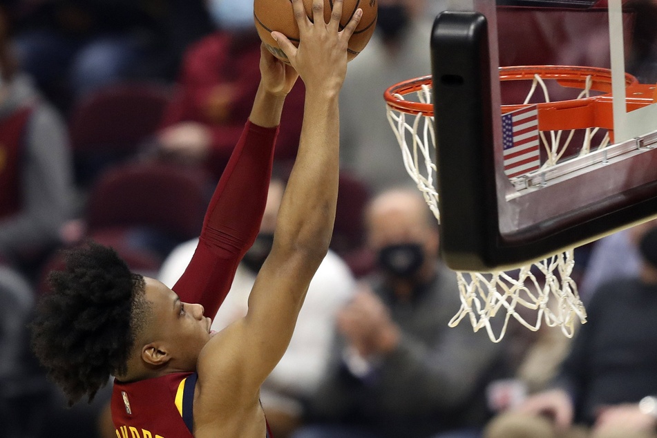 Isaac Okoro scored 15 points for the Cavs on Monday night.
