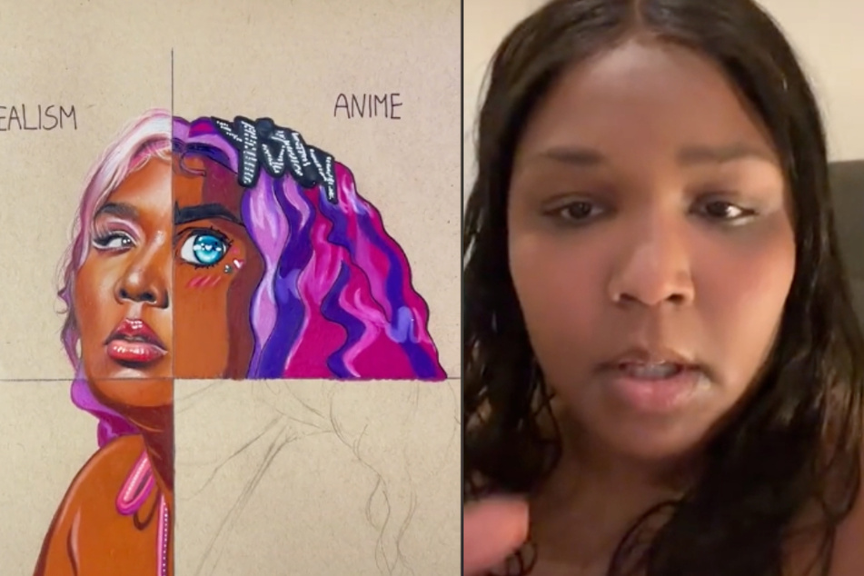 Lizzo was so invested in seeing her portrait in anime style that she watched a whole series of TIkTok videos.