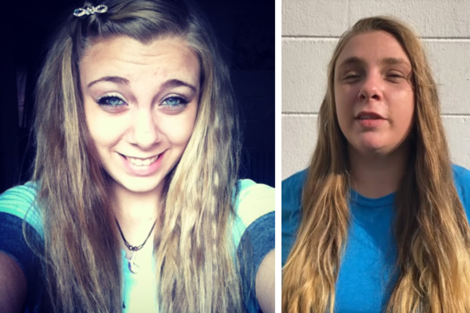Linkes Bild: So sah Kaylee noch 2014 aus. Nach ihrem Unglück im Februar 2018 trägt sie heute künstliche Glasaugen (rechtes Bild).