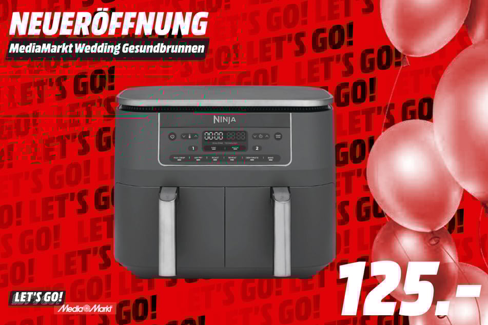 Ninja-Heißluftfritteuse für 125 Euro.
