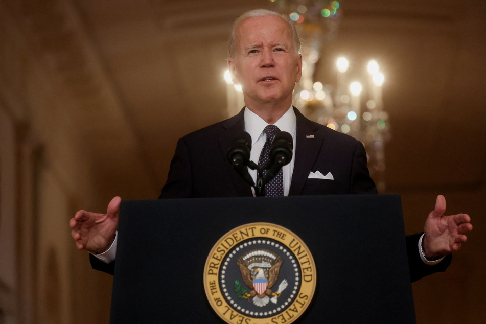 President Joe Biden delivered a 17-minute speech urging Congress to pass gun control measures.