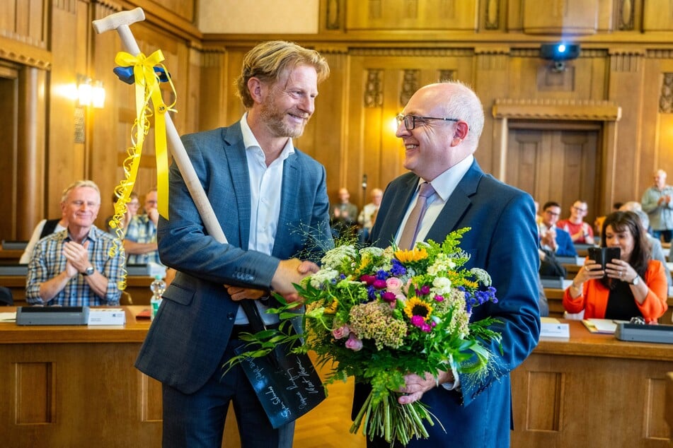 Michael Stötzer (52, Grüne) wurde nach zehn Jahren als Baubürgermeister verabschiedet. Viel mehr passierte in der Sitzung am Mittwoch nicht.