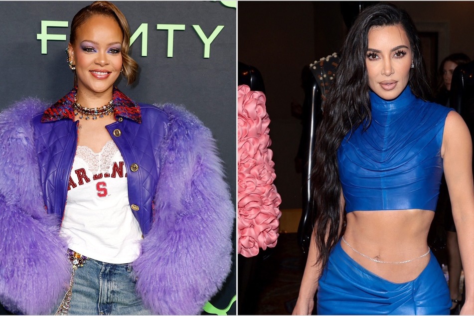 Kim Kardashian and Rihanna (l.) are among the Top 10 richest celebrities in the world, according to Forbes.