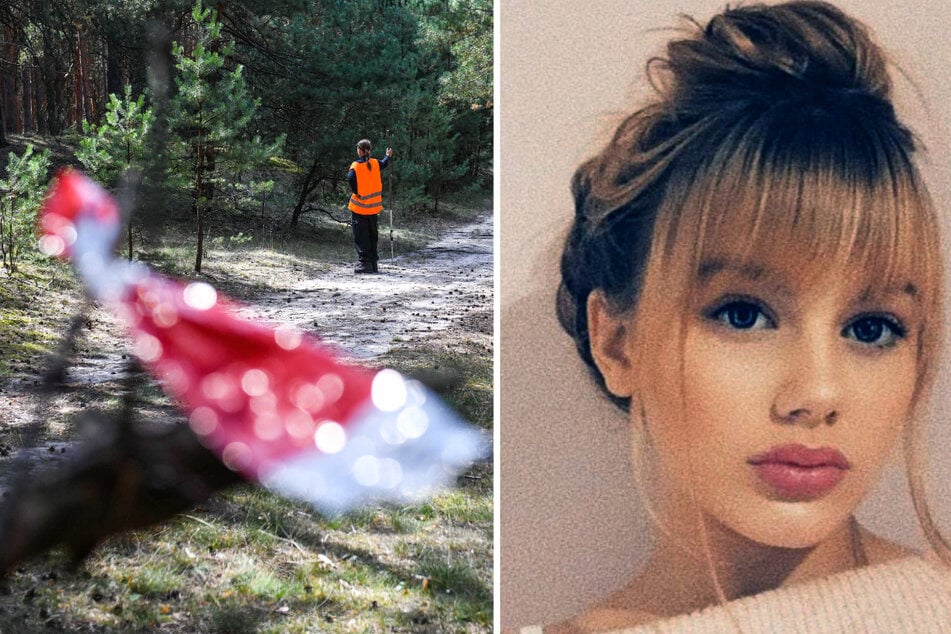 Polizisten suchen in einem Waldgebiet nach Hinweisen zur vermissten Rebecca (18). Das Mädchen gilt nun schon seit über zweieinhalb Jahren als vermisst.