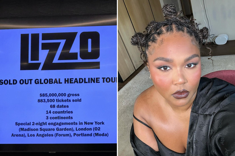 Lizzo says her Special Tour grossed $85 million in her latest Instagram post.