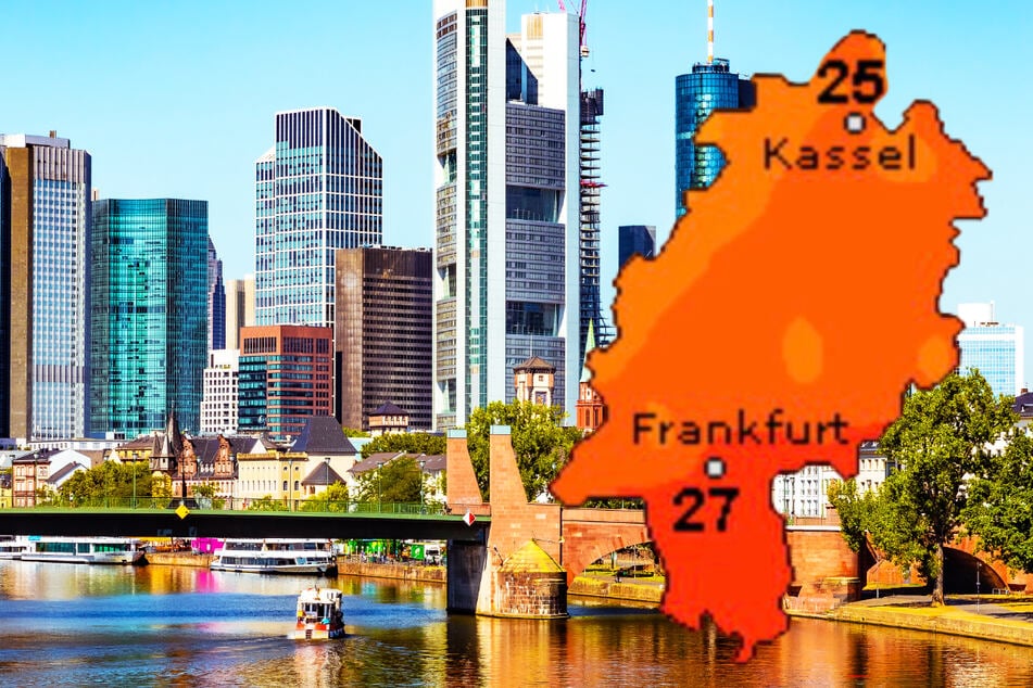 Der Sommer wird wieder milder: Für den Donnerstag erwartet Wetteronline.de (Grafik) 25 bis 27 Grad in der Spitze in Hessen, der Deutsche Wetterdienst (DWD) 25 bis 30 Grad.
