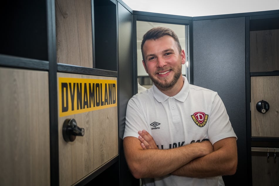 Justin Löwe (23) wird sich um die Organisation der Drittliga-Mannschaft von Dynamo Dresden kümmern.