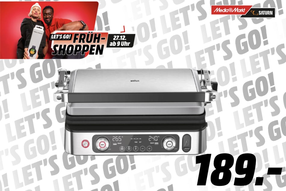 Braun-Kontaktgrill für 189 Euro.